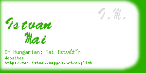 istvan mai business card